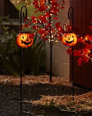 Jack-‘o-Lantern pathway lights