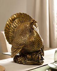 Bronzed turkey centerpiece