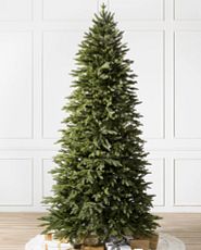 Artificial Christmas tree with a slim shape